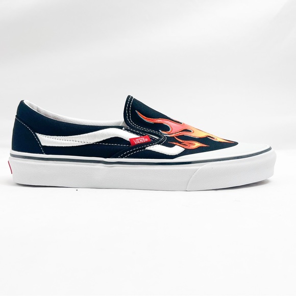 Vans x A$AP Worldwide Black Flame Classic Slip-On Sneakers - Picture 1 of 9